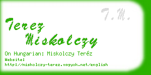 terez miskolczy business card